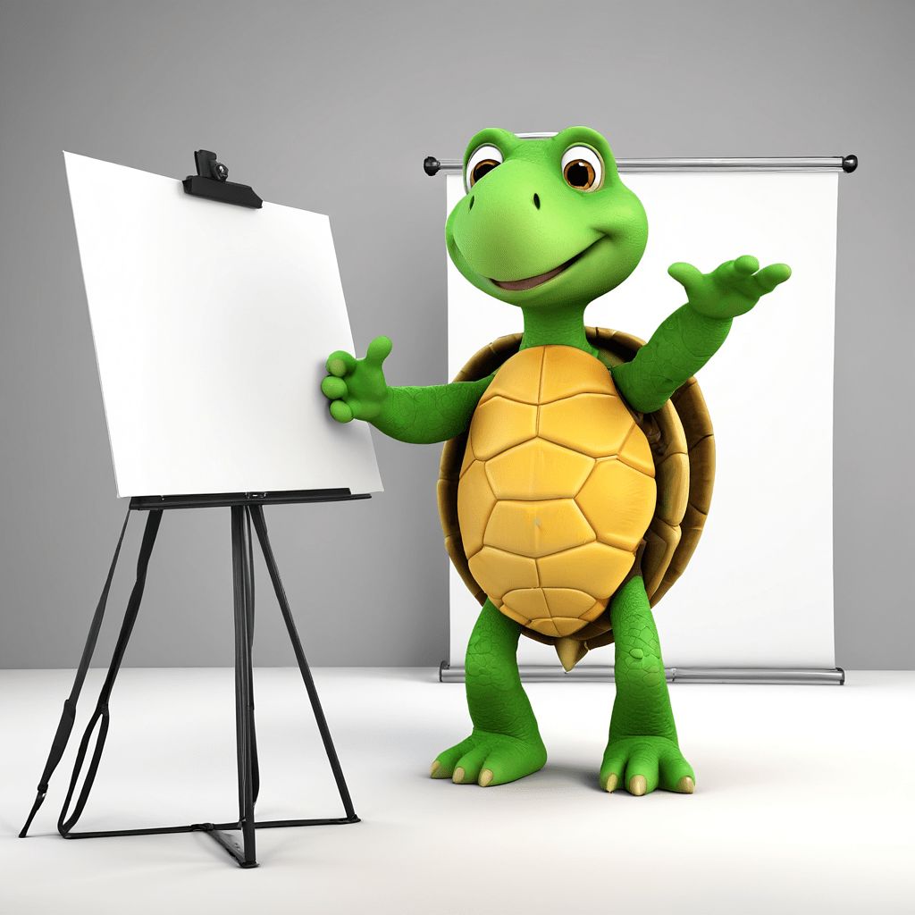 turtle giving a speach (2) turtle teaching