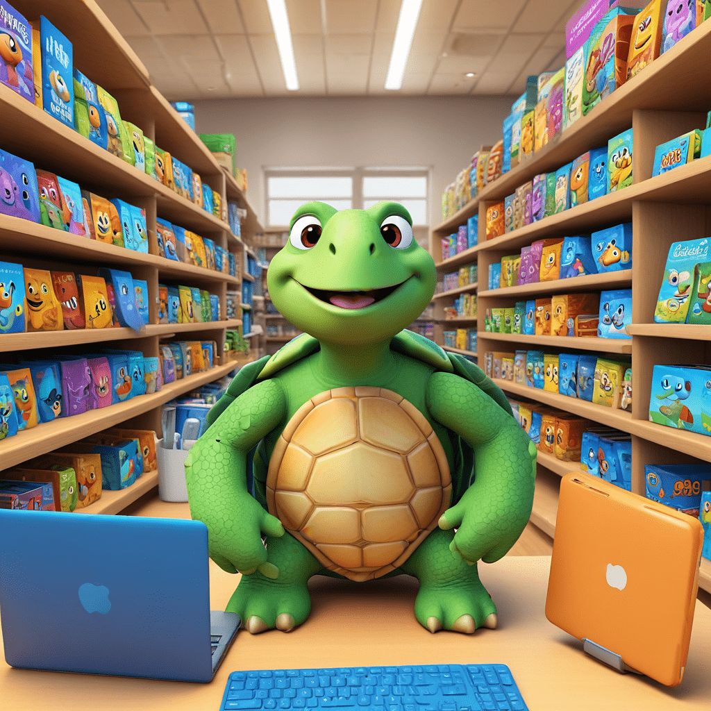 turtle with computures
